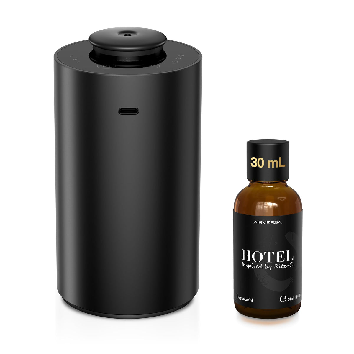 Airversa difusor sin agua portátil con fragancia Ritz-C; ideal para casa u oficina.