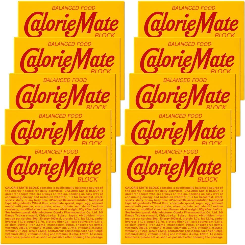 AISZG Calorie Mate bloque chocolate 80 g, snack portátil para energía rápida.