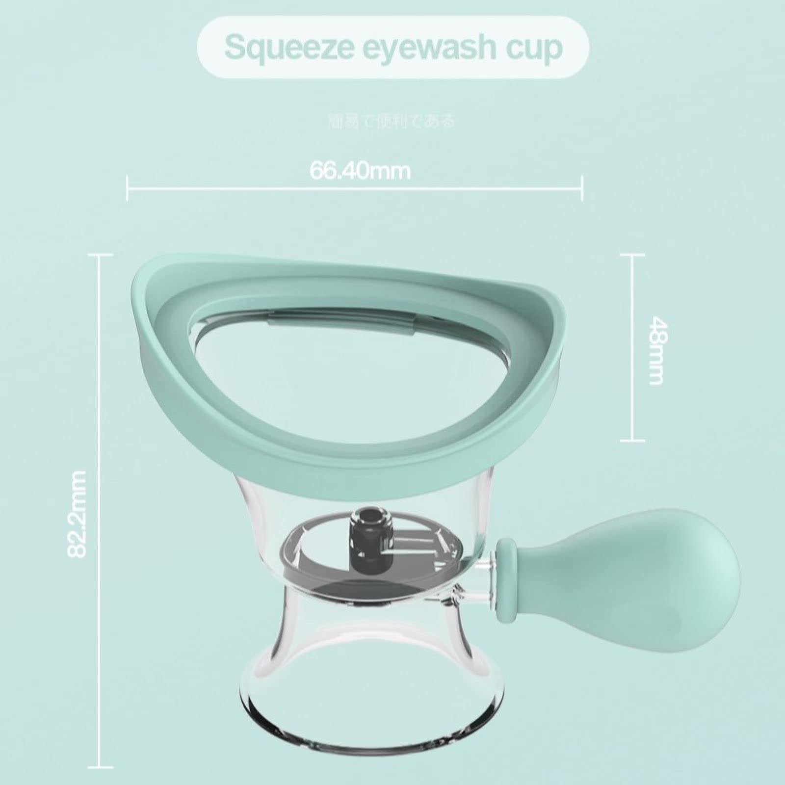 AITIME sistema de impulso de aire, flujo suave para enjuague ocular