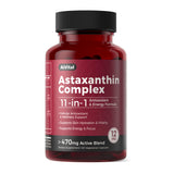 AiVital Astaxantina 12 mg en cápsulas, fuente natural de microalgas para apoyo celular.