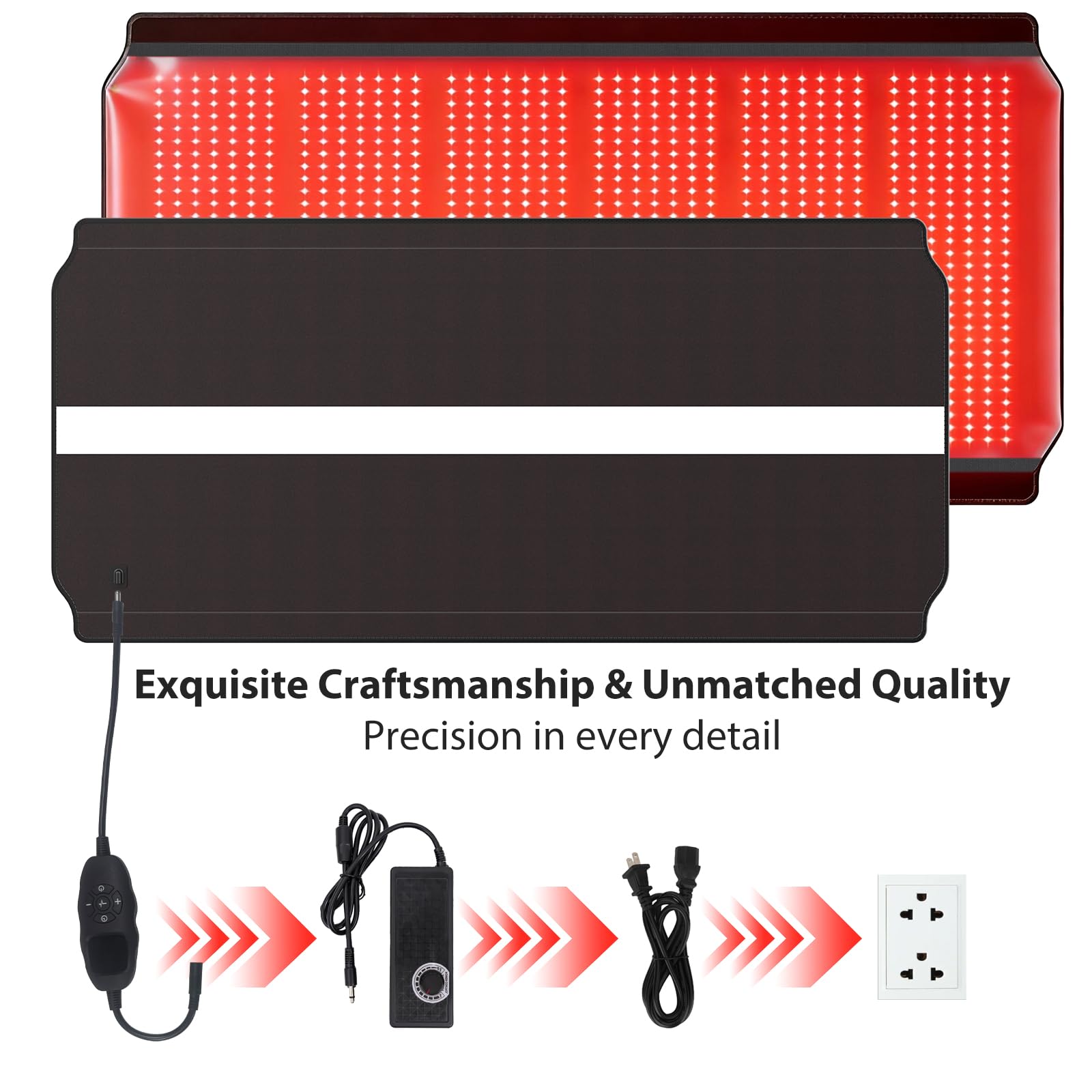 AIWOXING manta luz roja dimensiones 74.8x35.4 pulgadas para cobertura total