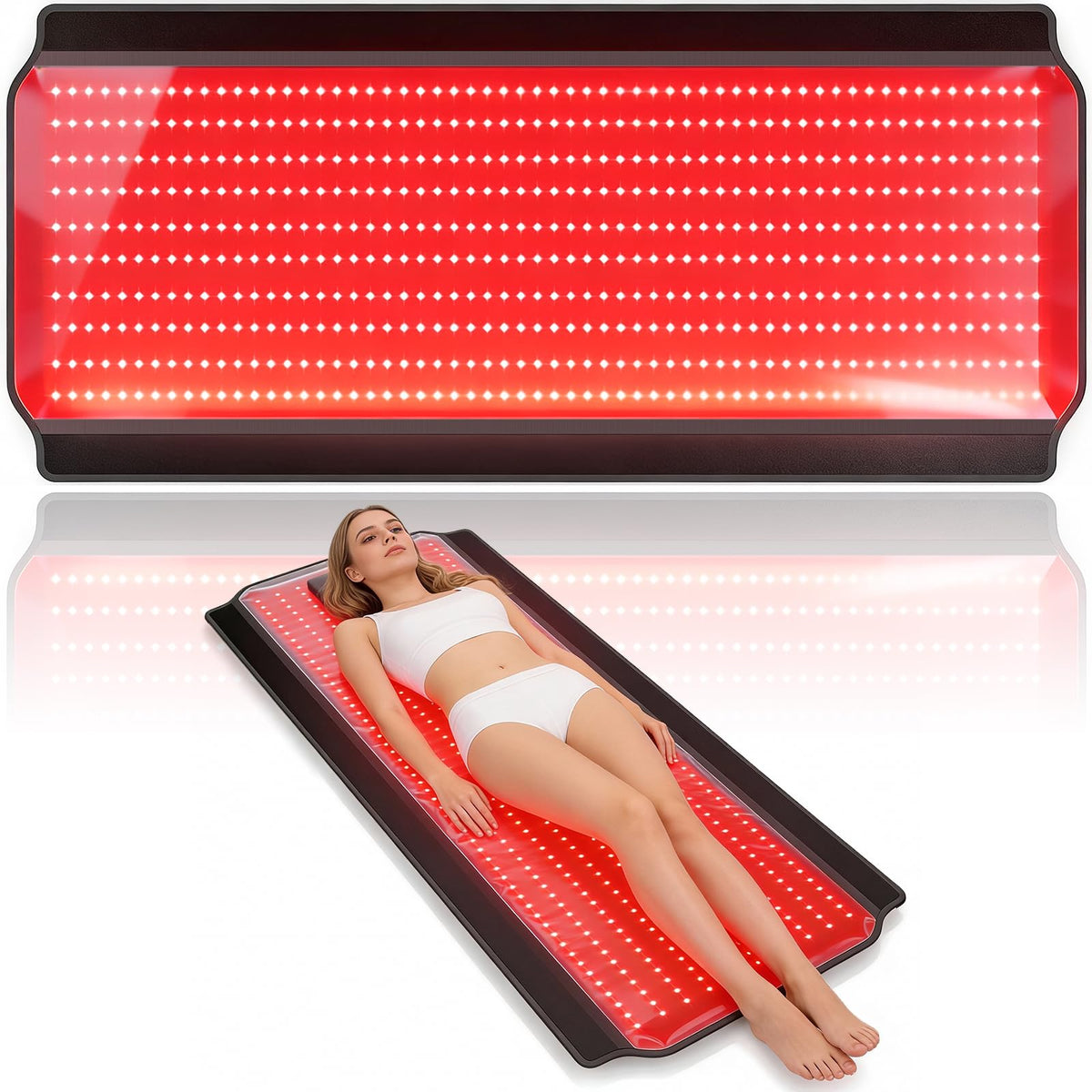 AIWOXING Manta terapia luz roja para cuerpo entero, relaja músculos y favorece el bienestar.