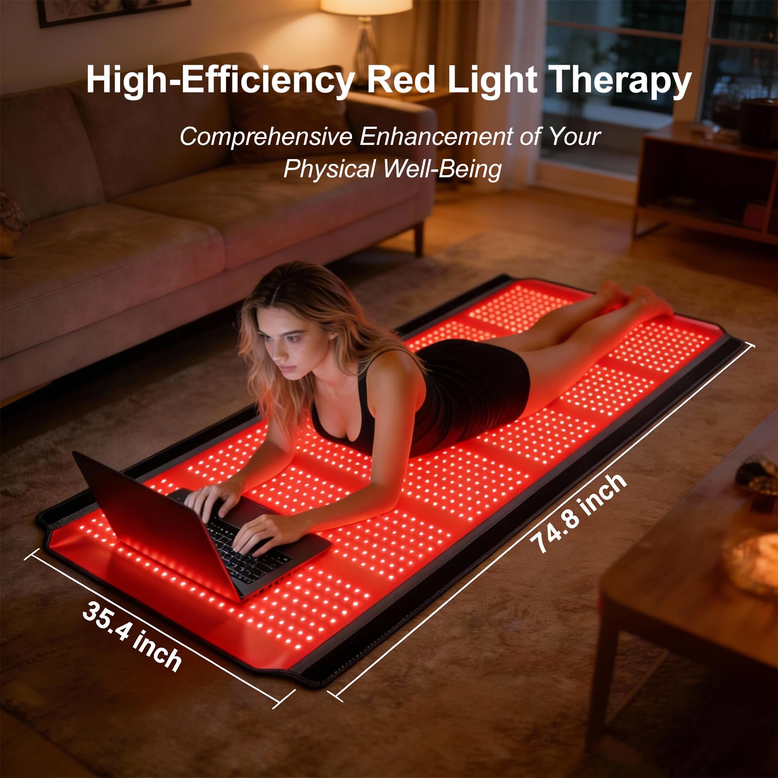 AIWOXING manta luz roja apta para mascotas durante sesiones de bienestar