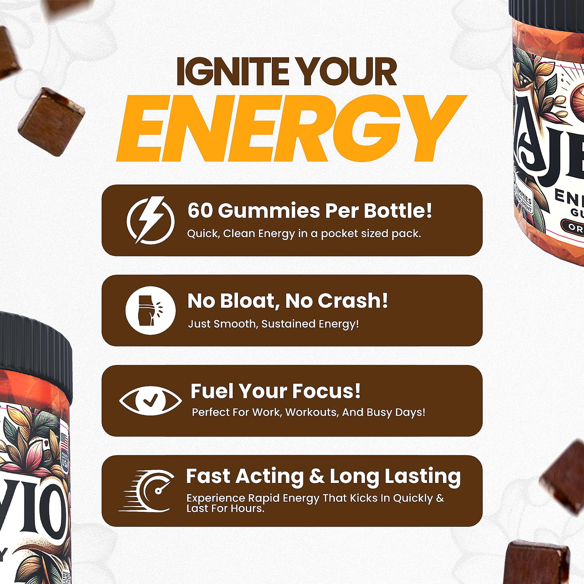 AJEVIO cafeína-natural: impulso suave para la mañana