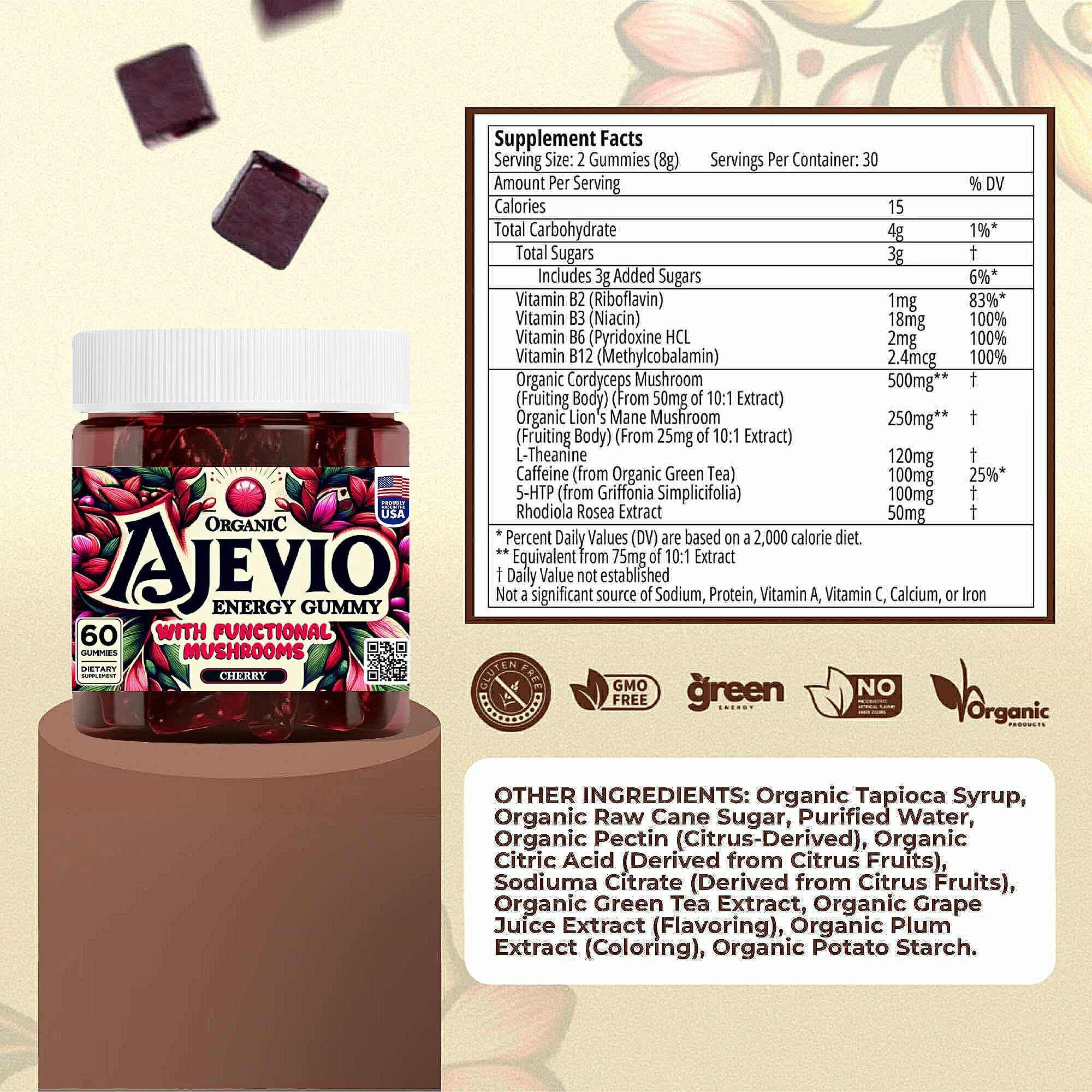 AJEVIO vegan-sin-gluten: opción limpia para dietas