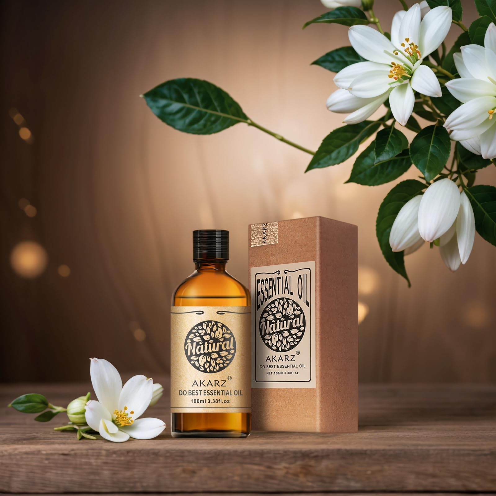 AKARZ Jazmín: aroma para velas artesanales que envuelve el ambiente.