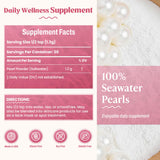 Akasha Superfoods Polvo de Perla envase minimalista, opción limpia y simple.