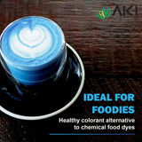 AKI E18 Spirulina Azul, helado o yogur con tono azul