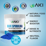AKI E18 Spirulina Azul, sabor neutro para recetas creativas