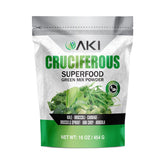 AKI ORGANIC Mezcla verde crucíferos en empaque, lista para batidos