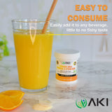 Cucharilla medidora de AKI Organic Omega 3 DHA para dosis diaria
