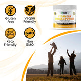 AKI ORGANIC Omega 3 DHA polvo de microalgas con enfoque sostenible.