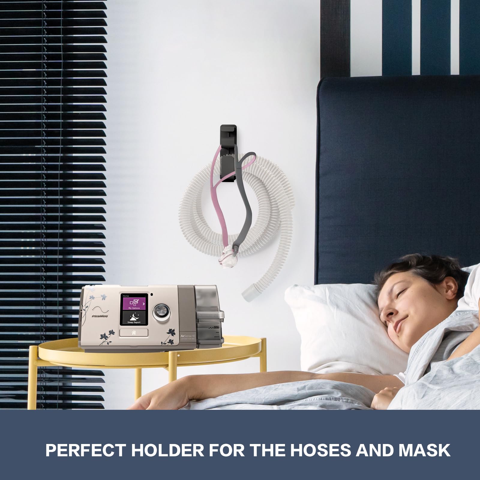 AkioPey colgador CPAP antideslizante, seguridad durante el descanso