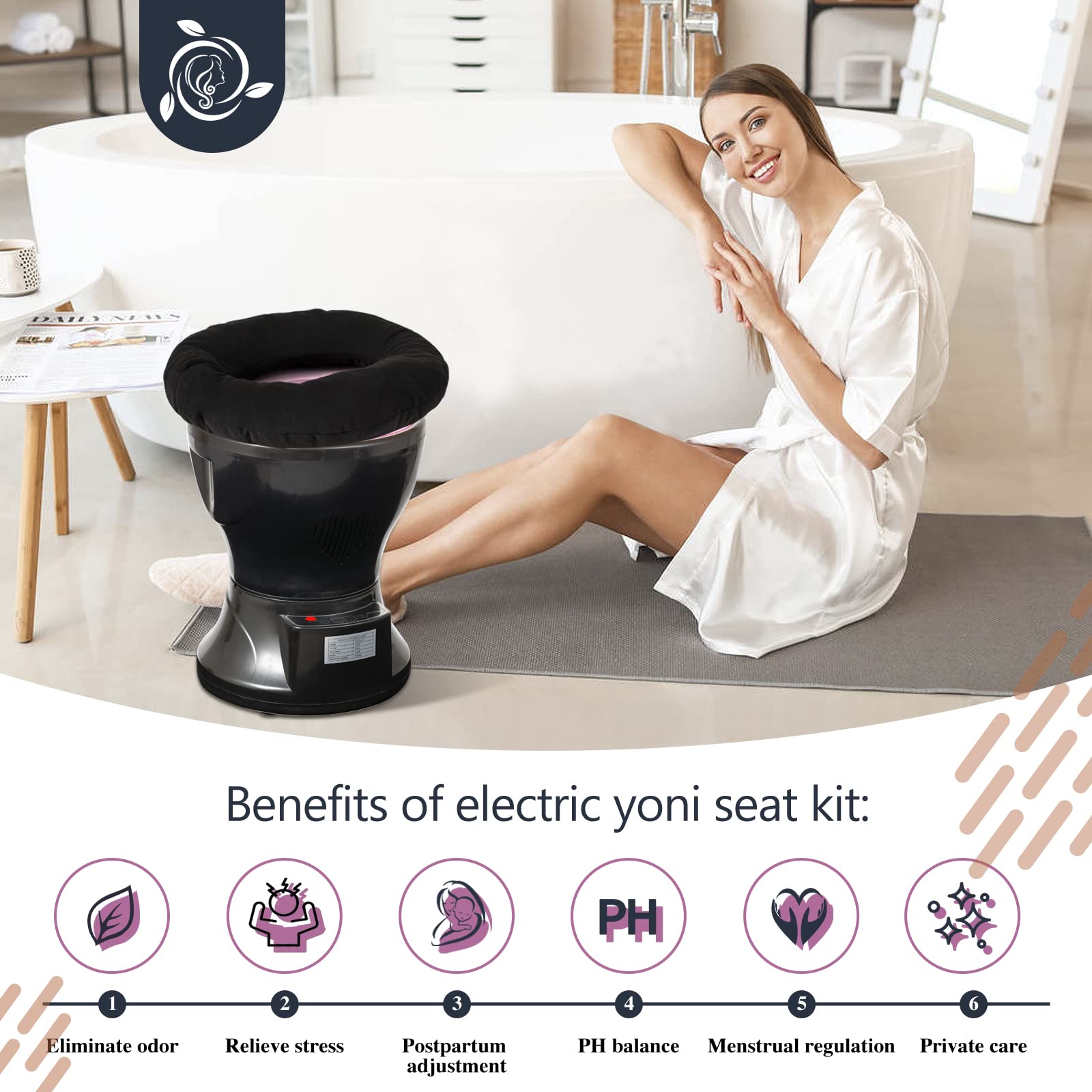 AKSOVA Vapor vaginal en casa: sesión cómoda y conveniente