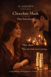 AL-HASNAYN Chocolate Almizcle Perfume Rodillo, aplicación suave en cuello y muñecas.