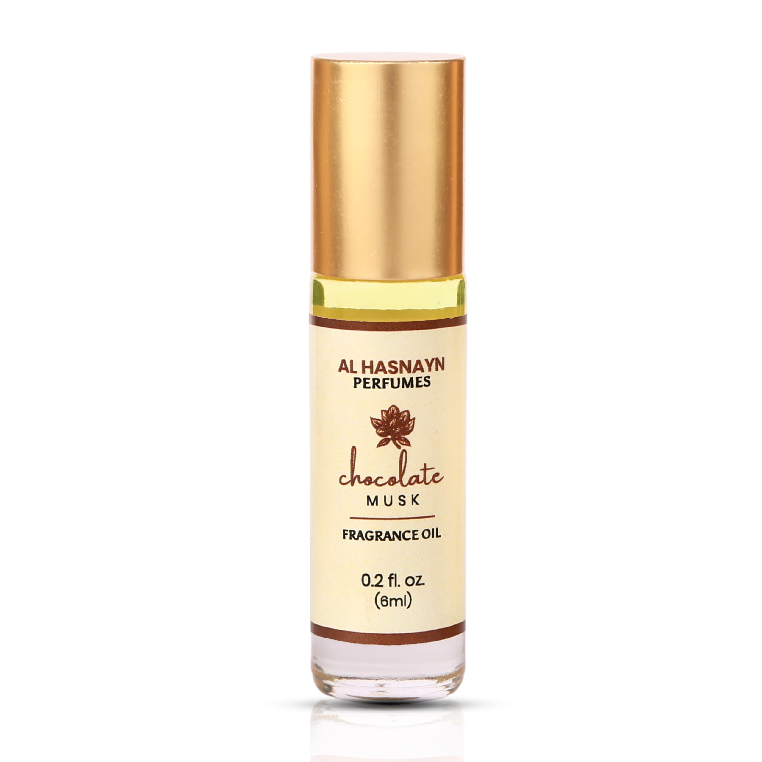 AL-HASNAYN Chocolate Almizcle Perfume Rodillo para uso diario y discreción.