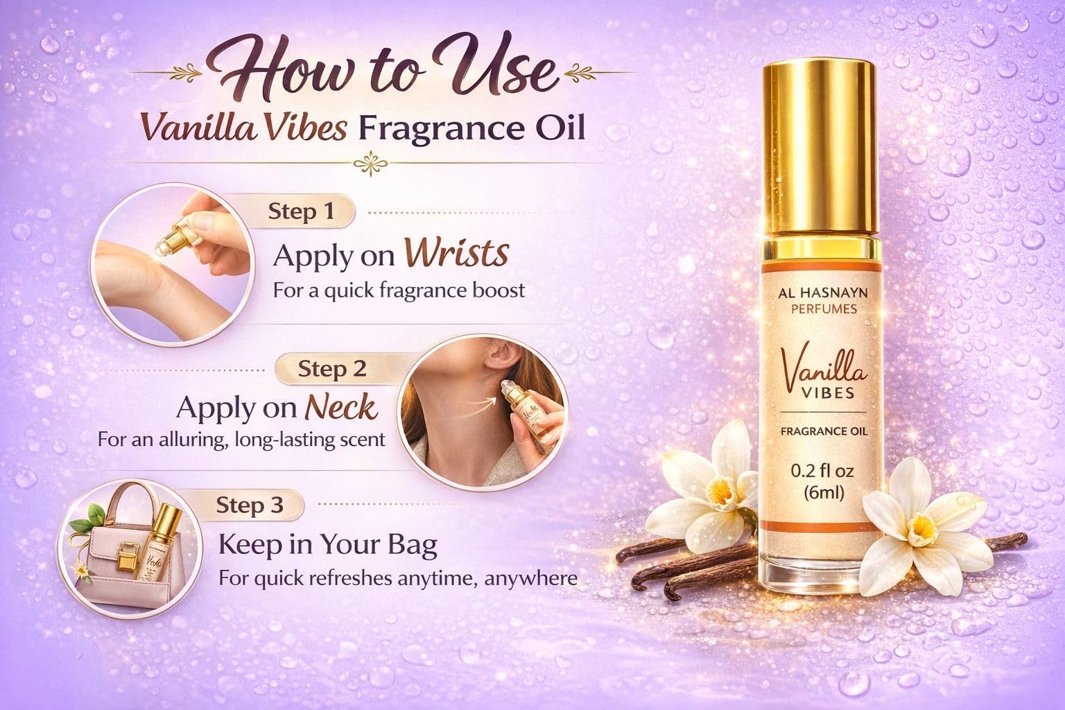 AL HASNAYN vainilla-vibes, etiqueta de regalo ideal para sorprender.