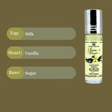 Al-Rehab Aceite, base de azúcar suave, rastro agradable.