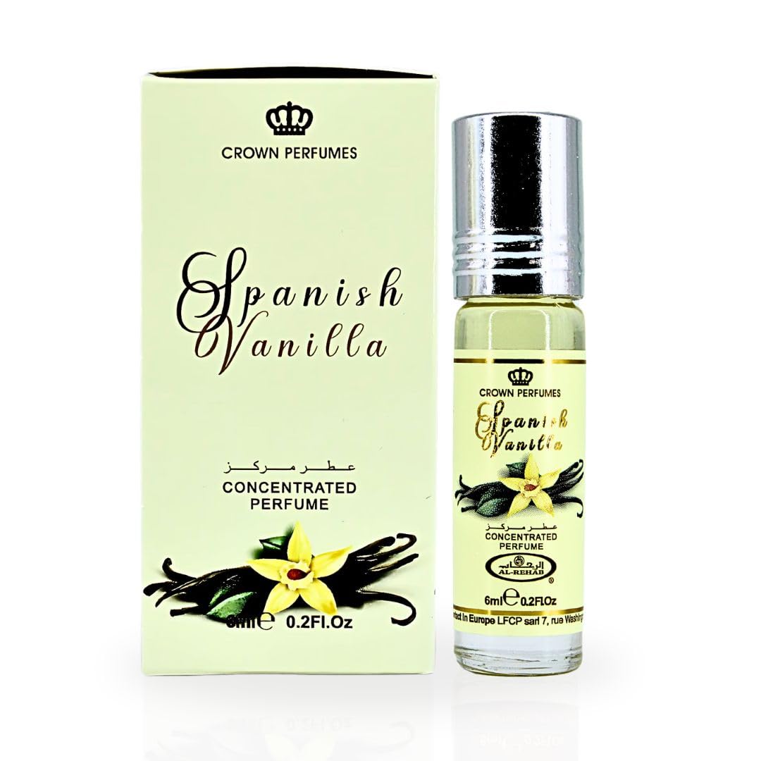 Al-Rehab Aceite perfumado, botella, aroma suave y duradero para uso diario.