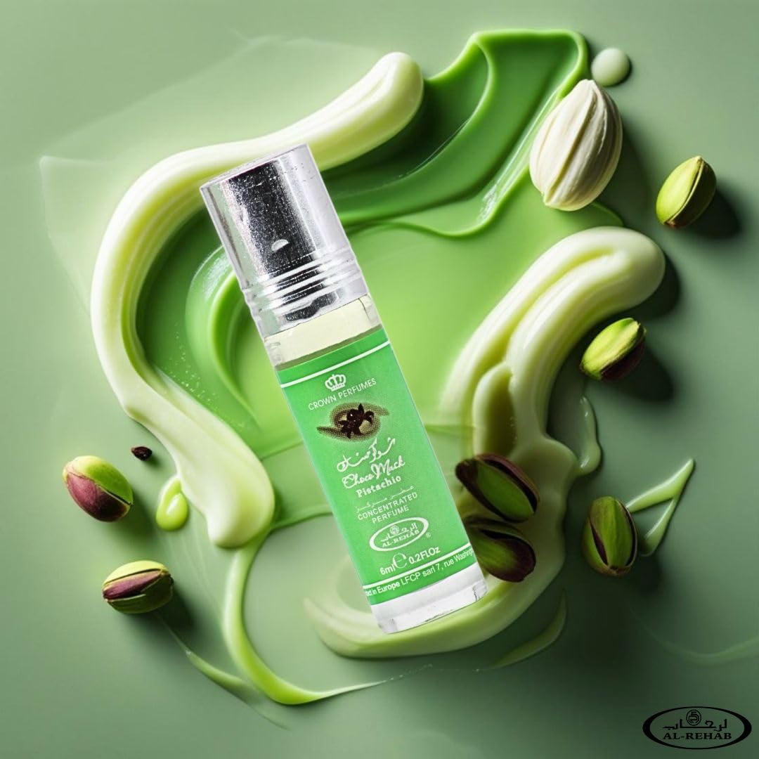 Al-Rehab Choco Musk Pistachio aroma cremoso y dulce para momentos especiales