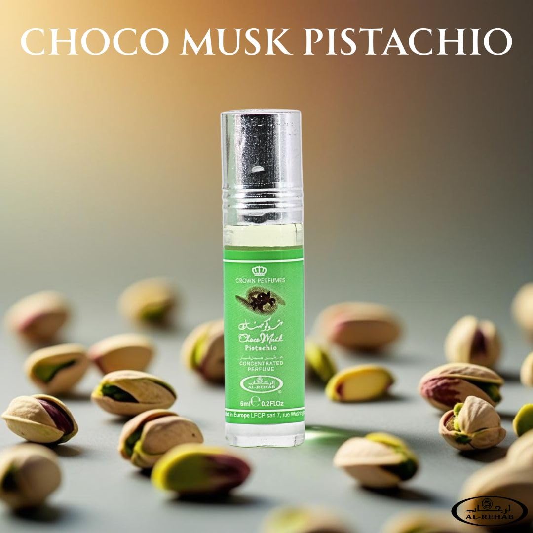 Al-Rehab Choco Musk Pistachio corazón cacao aporta profundidad elegante