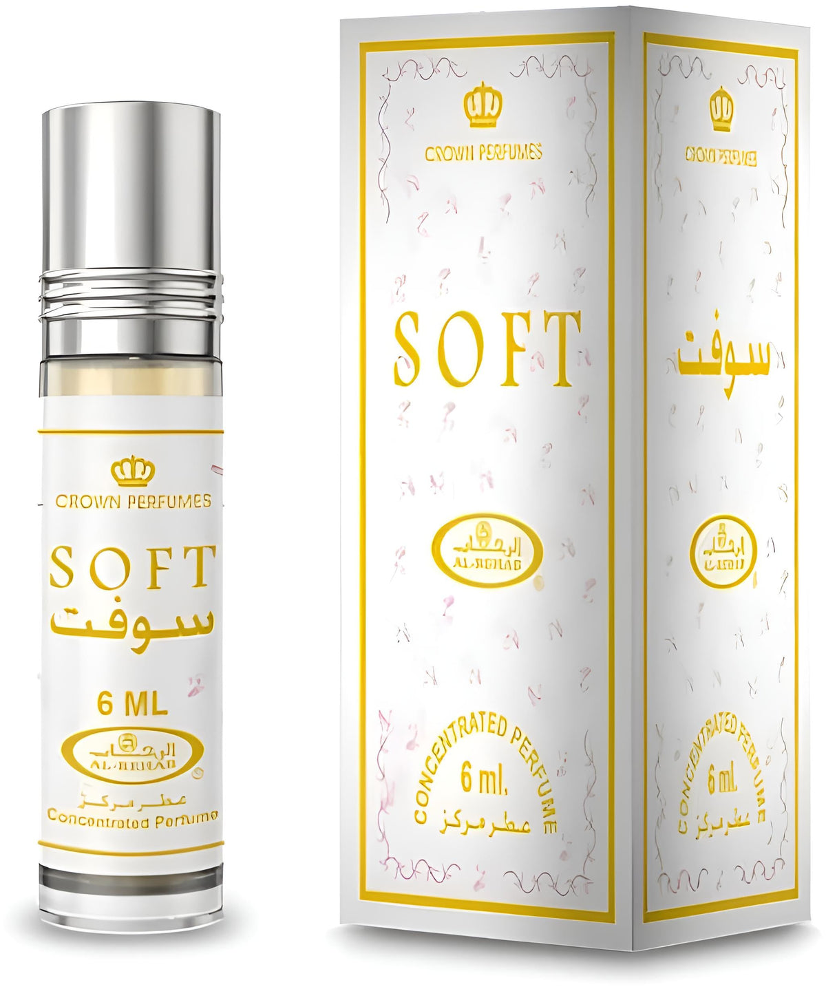 Al Rehab Soft Rodillo Perfumado: botella portátil de 6 ml ideal para llevar.