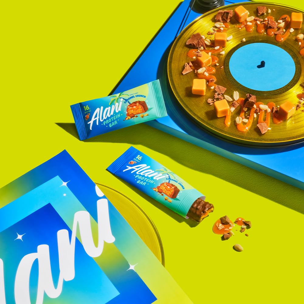 Centro de caramelo en la barra de proteína de Alani Nu