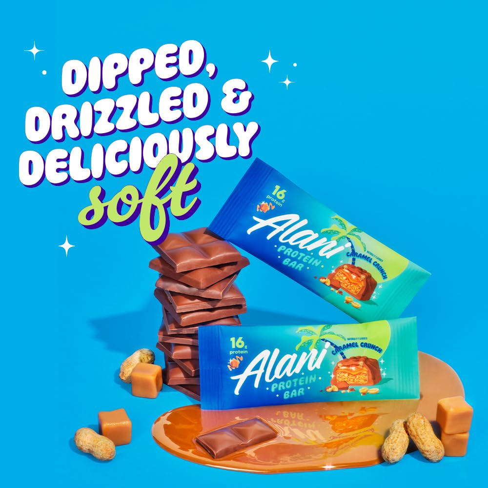 Bocado de Caramelo Crujiente, sabor de Alani Nu barra de proteína