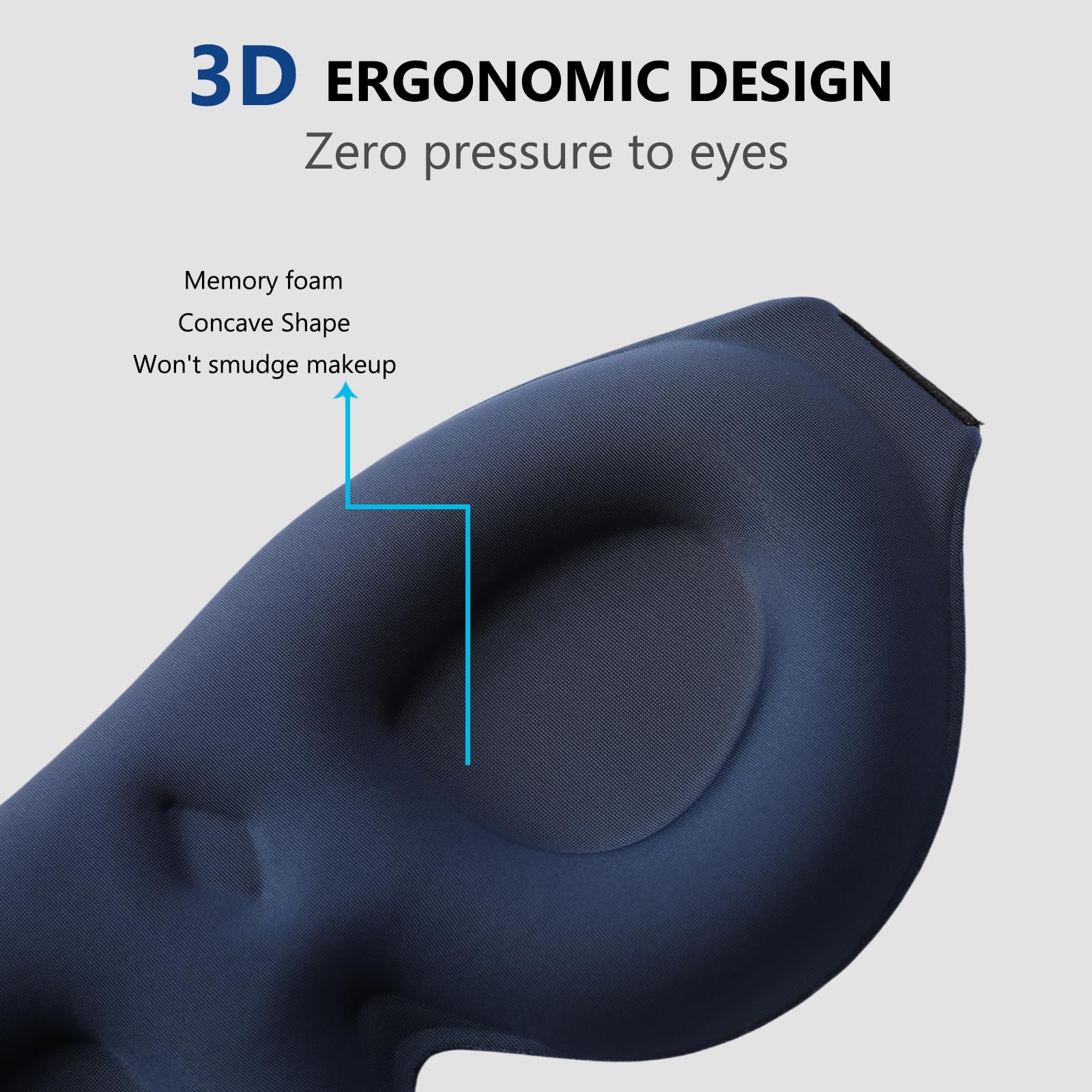 ALASKA BEAR diseño 3D contorneado para ojos evita roces incómodos