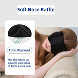 ALASKA BEAR mascarilla de sueño, aleta nasal para bloqueo de luz