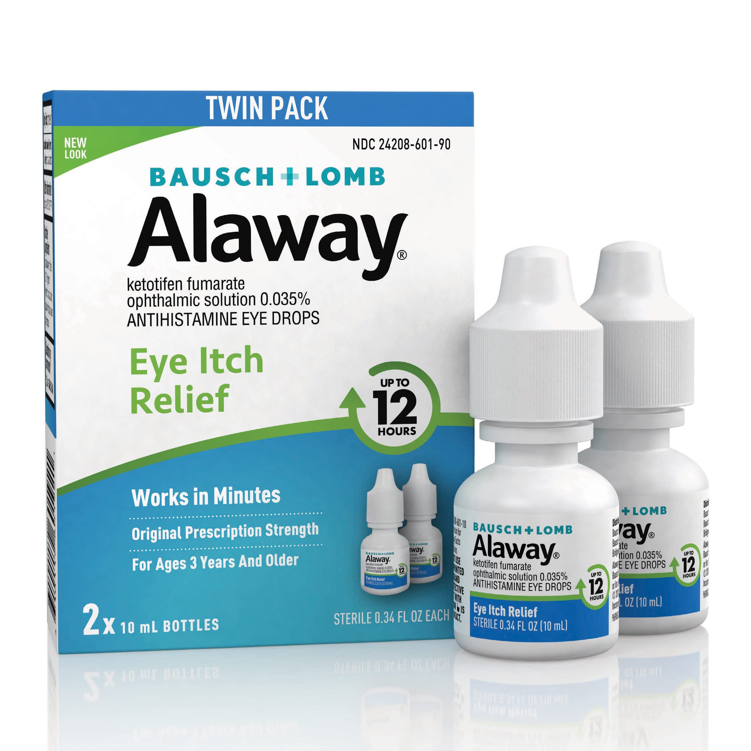Aplicación de Alaway antihistaminico para el alivio rapido al instante.