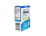 Frente de caja de Alaway, claro identidad de marca y beneficios visibles.