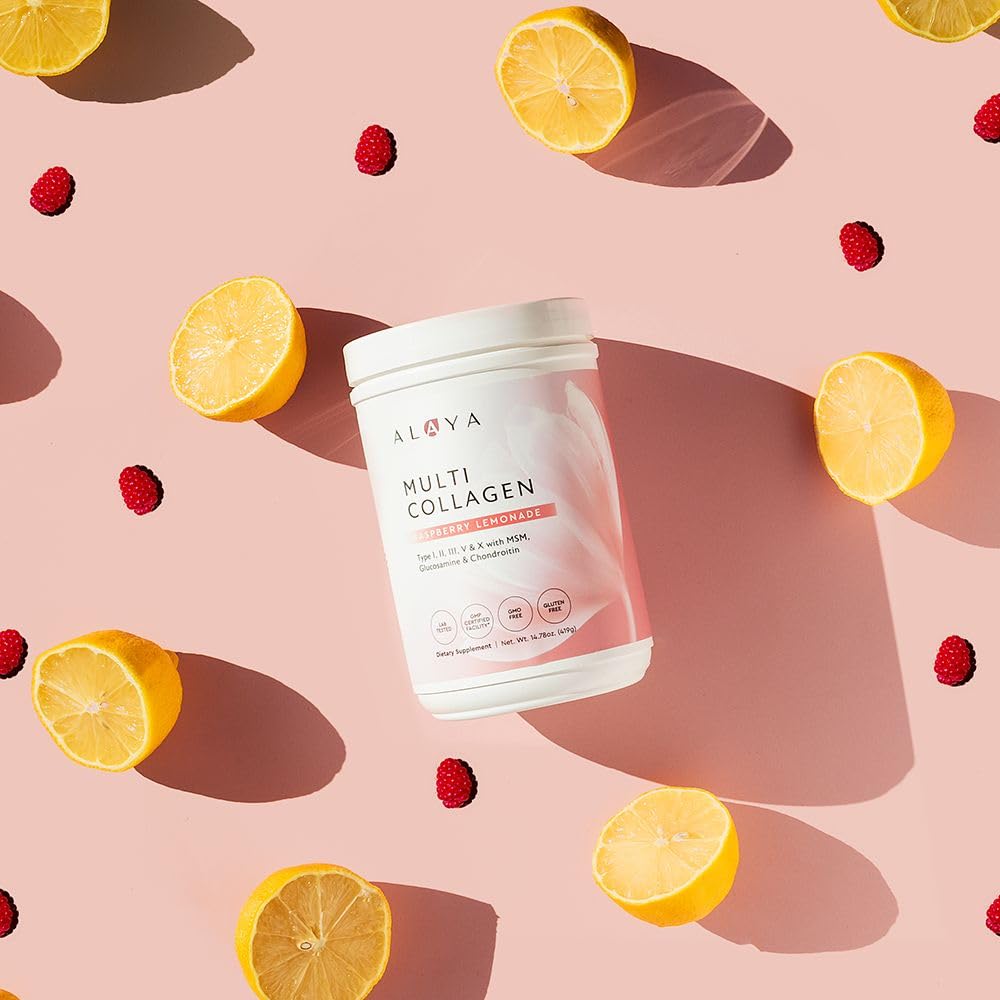 Alaya Naturals colágeno en bebida que se disuelve fácilmente.