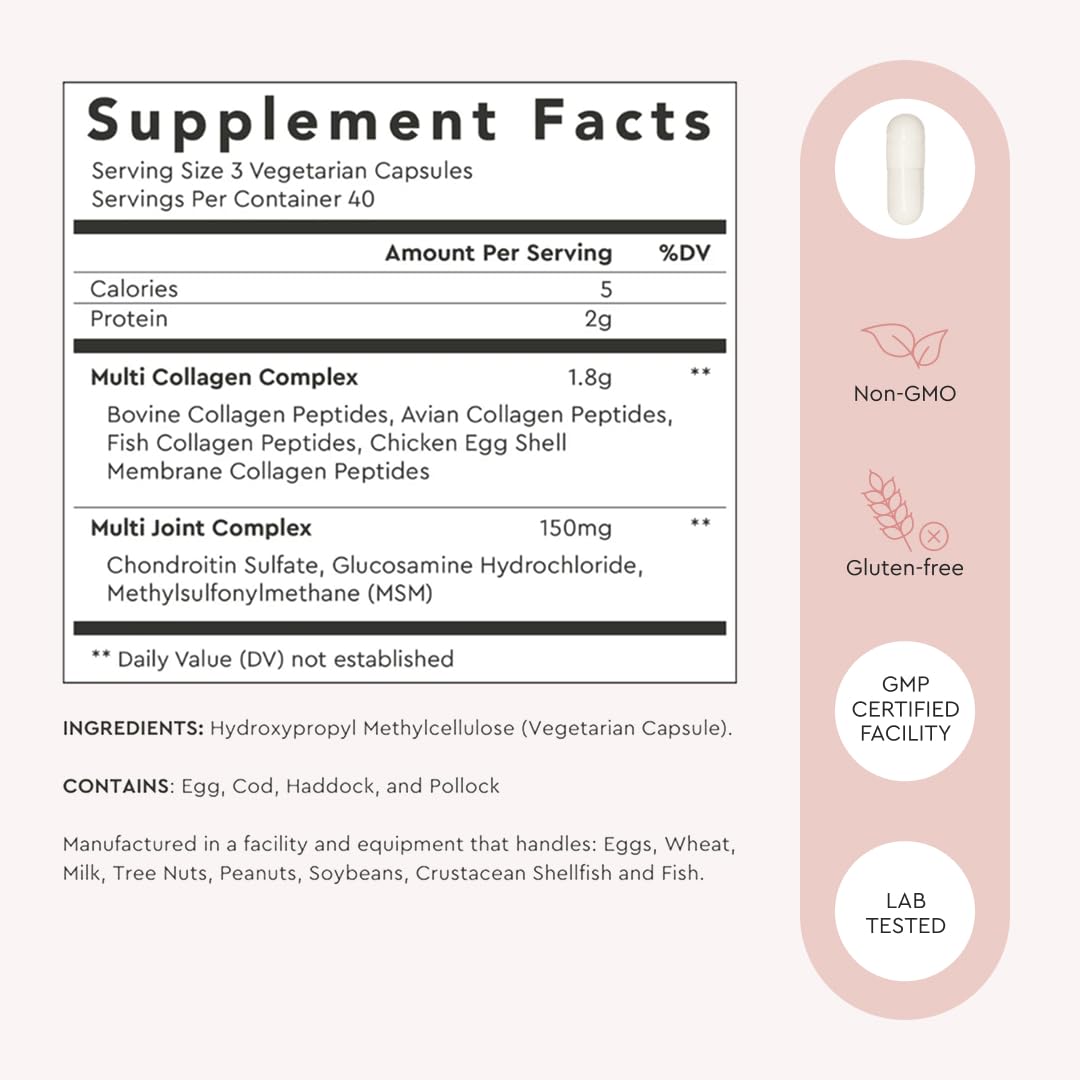Alaya Naturals colágeno hidrolizado, cápsulas sin hormonas para mayor pureza.