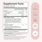 Alaya Naturals etiqueta del producto con perfil de colágeno.