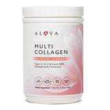 Alaya Naturals polvo de colágeno en bote para uso diario.