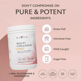 Alaya Naturals Multi Colágeno vainilla, medidor: añade dosis precisa para tus batidos diarios.