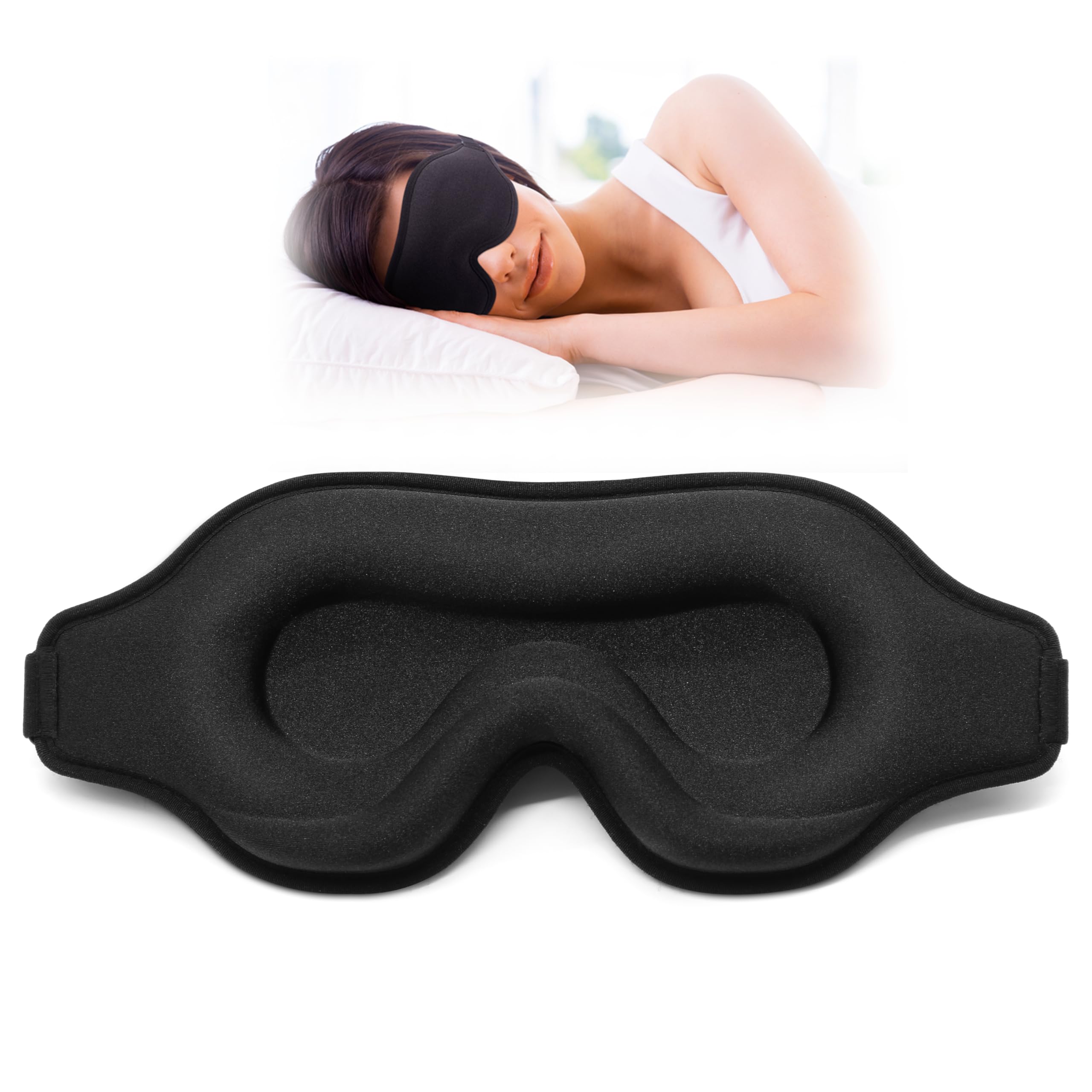 Albatross Health New England mascarilla ojos 3D con ajuste cómodo para dormir mejor.