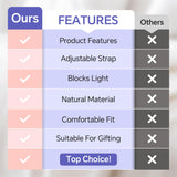Albatross Health New England máscara de seda rosa y negro ideal para viajes y relajación