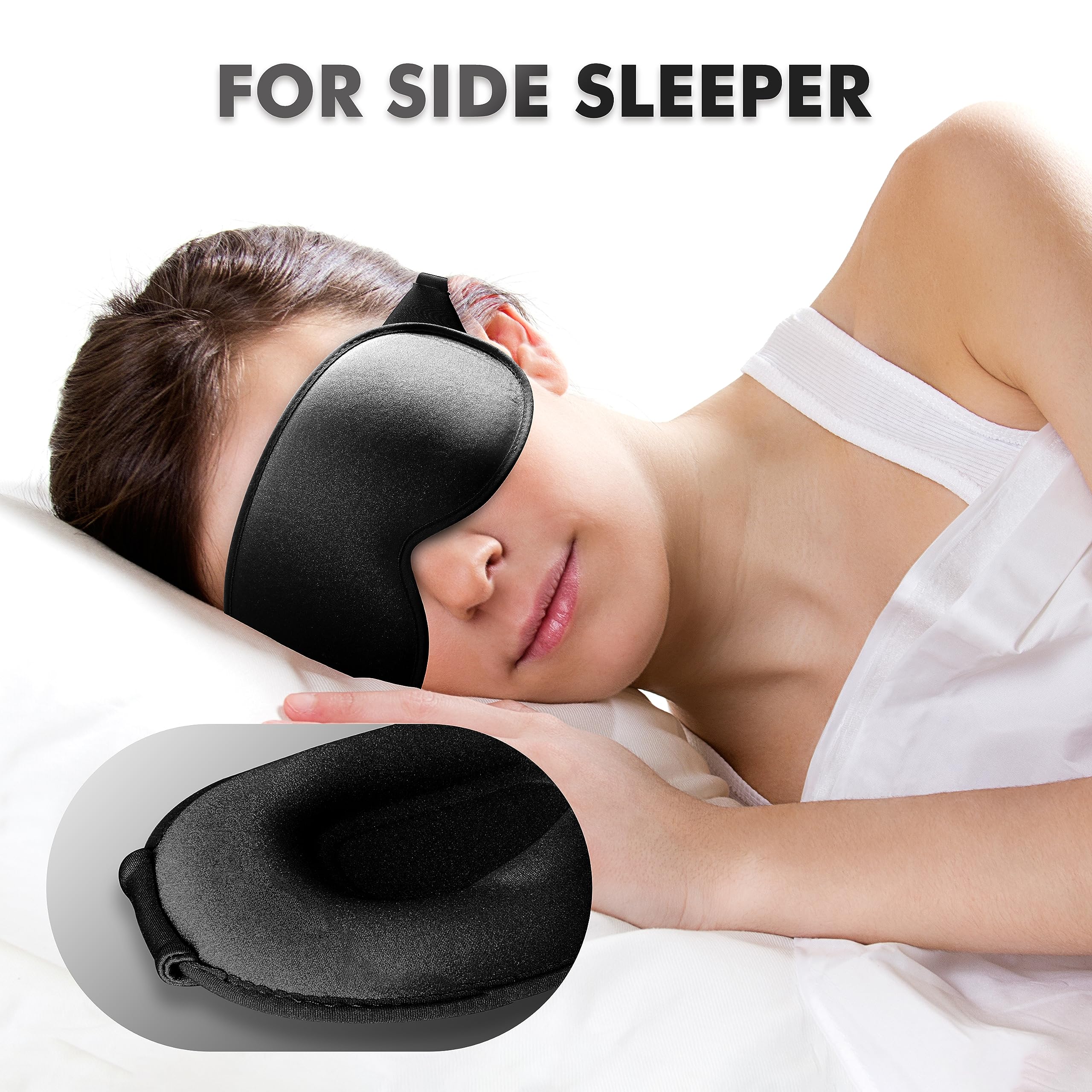 Albatross máscara dormir, correa adjustable para diferentes tamaños de cabeza.