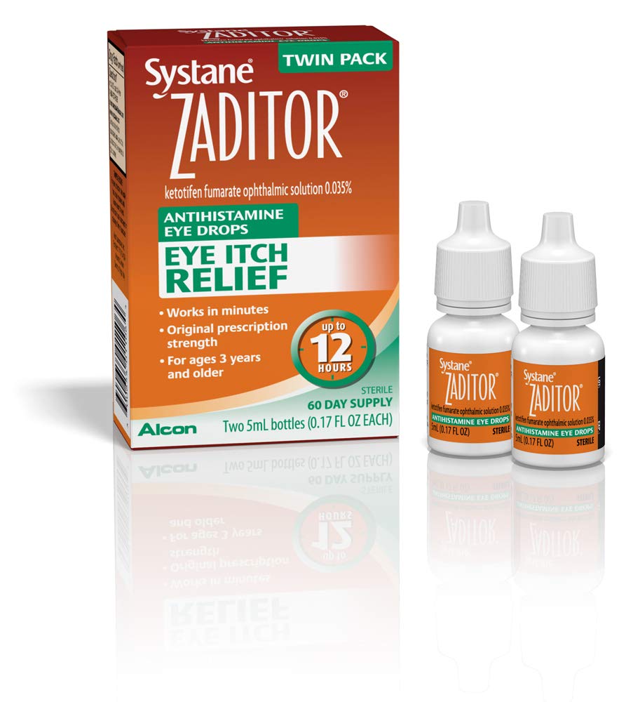 Alcon Zaditor doble pack: dos frascos de 5 ml para alivio duradero