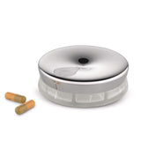 Alessi BM08 YoYo, bote de pastillas en acero 18-10 con acabado espejo para uso diario