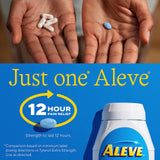 Aleve caplets para dolor de espalda, días activos y cómodos.
