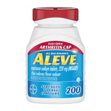 Aleve CPLT: tapa fácil en la tapa de la botella para uso cómodo diario.