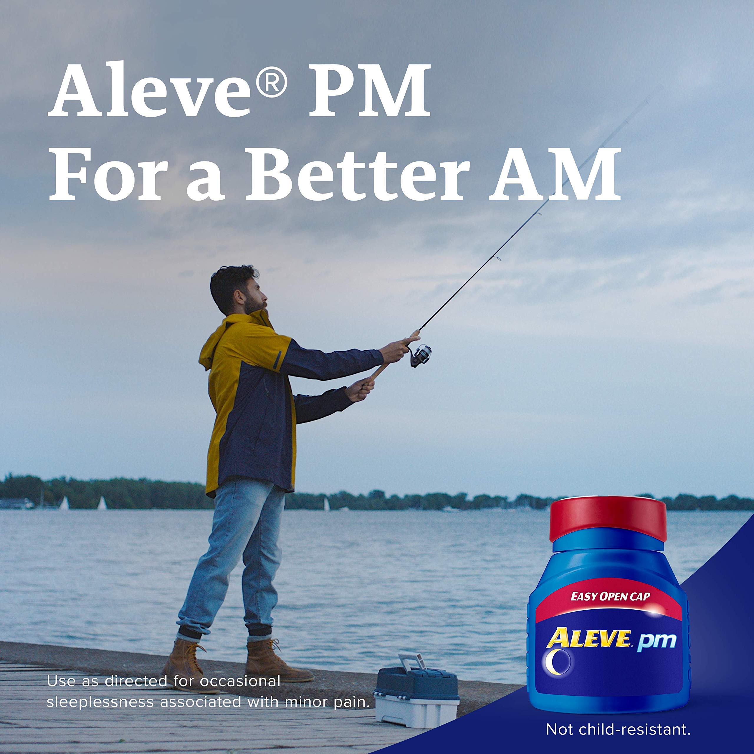 Aleve PM Caplets: agarre suave en la mano para mayor comodidad.