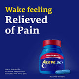 Aleve PM Caplets: diseño para uso nocturno en la mesa de noche.