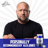 Cápsulas veganas sin sabor de Alex Jones Naturals para ingesta discreta