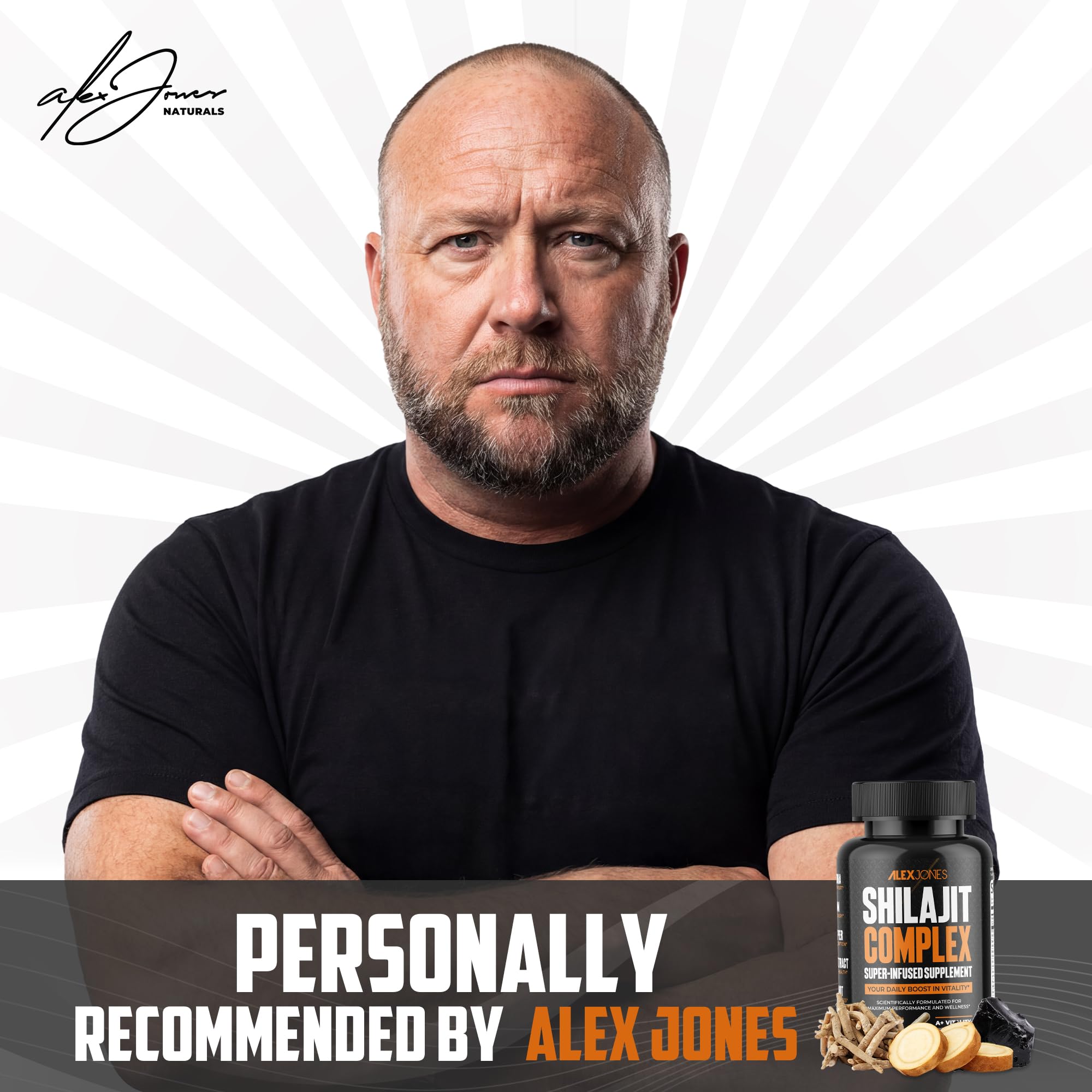 Alex Jones Naturals musgo marino: cápsulas para apoyo nutricional diario.