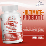Probiotico Alex Jones Naturals en estante, opción estable para almacenamiento.