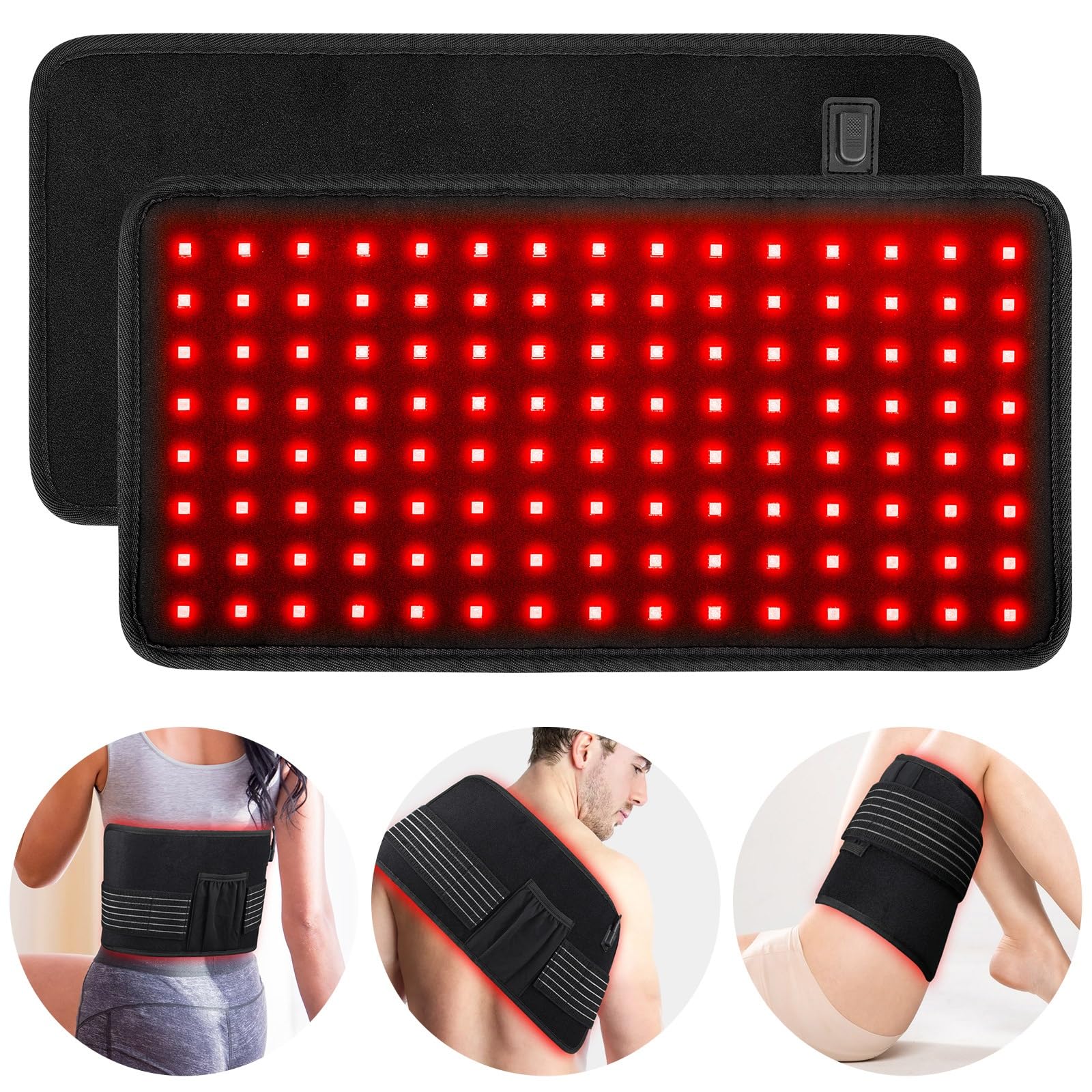 Ali Sea T60 pad terapia luz roja, superficie amplia para espalda y piernas.